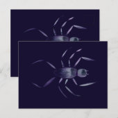 Grizzly Halloween Paarse Spin Kunst Briefkaart (Voorkant / Achterkant)