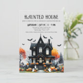 Grizzly Halloween Spokenhuis Kaart (Staand voorkant)