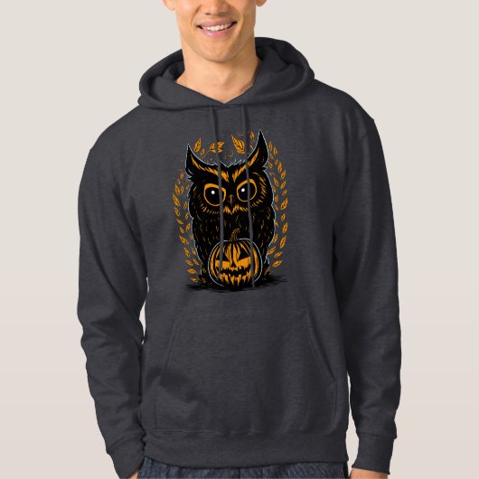 Grizzly Halloween-uil Hoodie (Voorkant)