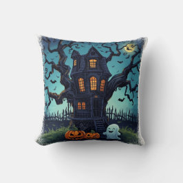 Grizzly Huis Voor Kinderen Halloween Kussen