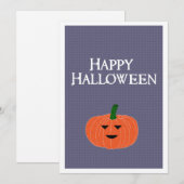 Grizzly Jack O Lantern Aangepaste Oranje Feestdagenkaart (Voorkant / Achterkant)