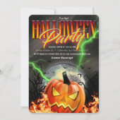 Grizzly Jack O Lantern Disco Bal Halloween Kaart (Voorkant)