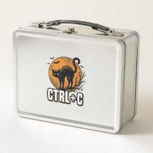 Grizzly Kat CTRL C Vintage Halloween Vector Ontwer