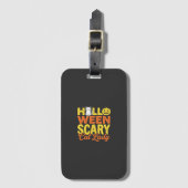 Grizzly Kat Dame Halloween Ontwerp_1 Bagagelabel (Voorkant (verticaal))