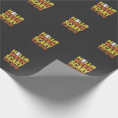 Grizzly Kat Dame Halloween Ontwerp_1 Cadeaupapier (Hoek)