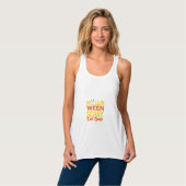 Grizzly Kat Dame Halloween Ontwerp_1 Tanktop (Volledige Voorkant)