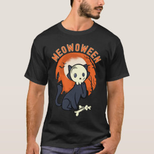 Grizzly Kat Halloween Meowoween Kat Gekleed Als Sc T-shirt