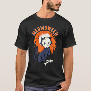 Grizzly Kat Halloween Meowoween Kat Gekleed Als Sc T-shirt