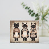 Grizzly Kat Junk Journaal Briefkaart (Staand voorkant)