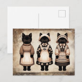 Grizzly Kat Junk Journaal Briefkaart (Voorkant / Achterkant)