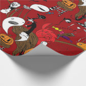 Grizzly Leuke Halloween Cadeaupapier (Hoek)