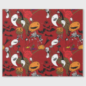 Grizzly Leuke Halloween Cadeaupapier (Vlak)