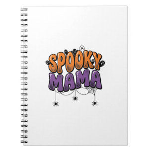 Grizzly Mama Vintage Halloween Moeder Shirt Ontwer Notitieboek