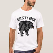 GRIZZLY MAN, DAD T-shirts (Voorkant)