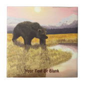 Grizzly-meer Tegeltje (Voorkant)