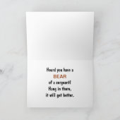 Grizzly, Militaire Aanmoediging Kaart (Binnen)