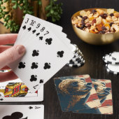 Grizzly Onafhankelijkheidsdag 4 juli Pokerkaarten (Insitu)