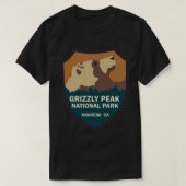 Grizzly Peak National Park Sign Classic T-Shirt (Design voorkant)