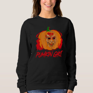 Grizzly Pompoen Geest Halloween Monster Gezichtsku Trui