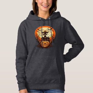 Grizzly Pompoen Vogelverschrikker Geheime Huis Vol Hoodie