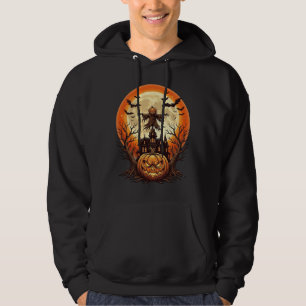 Grizzly Pompoen Vogelverschrikker Geheugen Huis Vo Hoodie