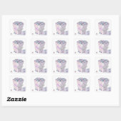 Grizzly Popcorn Vierkante Sticker (Vel)