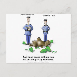 Grizzly Romaines Beer/Sla Cartoon Cadeaus & T-shir Briefkaart
