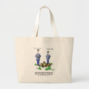 Grizzly Romaines Beer/Sla Cartoon Cadeaus & T-shir Grote Tote Bag