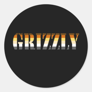 GRIZZLY RONDE STICKER