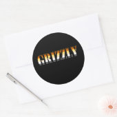 GRIZZLY RONDE STICKER (Envelop)