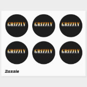 GRIZZLY RONDE STICKER (Vel)