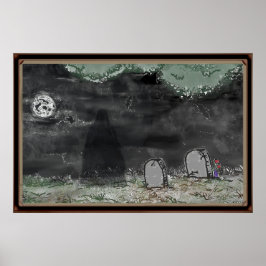 Grizzly Schaduw Foto Horizontaal Ingelijste Poster
