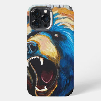 Grizzly Schilderij - Wilde Kunst iPhone 13 Pro Max Hoesje