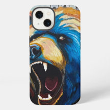 Grizzly Schilderij - Wilde Kunst