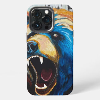 Grizzly Schilderij - Wilde Kunst iPhone 13 Pro Hoesje