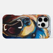 Grizzly Schilderij - Wilde Kunst iPhone Hoesje (Achterkant horizontaal)