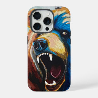 Grizzly Schilderij - Wilde Kunst iPhone 15 Pro Case