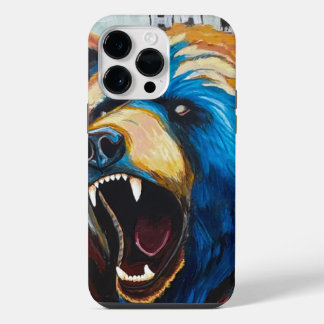 Grizzly Schilderij - Wilde Kunst iPhone 14 Pro Max Hoesje