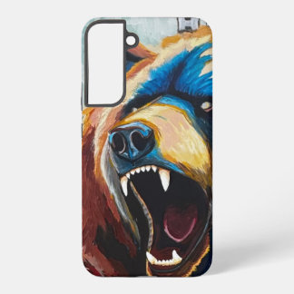 Grizzly Schilderij - Wilde Kunst Samsung Galaxy Hoesje