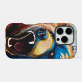 Grizzly-schilderij - Wildelevenkunst iPhone Hoesje (Achterkant horizontaal)