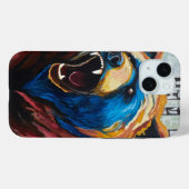 Grizzly-schildering - Wildelevenkunst Case-Mate iPhone Case (Achterkant (horizontaal))