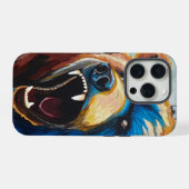 Grizzly-schildering - Wildelevenkunst iPhone Hoesje (Achterkant horizontaal)