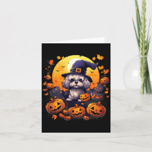Grizzly Shichon-hond Heks Halloween Kaart