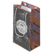 Grizzly Spinnenweb Geruite Cadeautas (Voorkant Gekanteld)