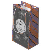 Grizzly Spinnenweb Geruite Cadeautas (Achterkant Gekanteld)