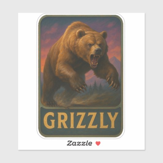 Grizzly Sticker (Vel)
