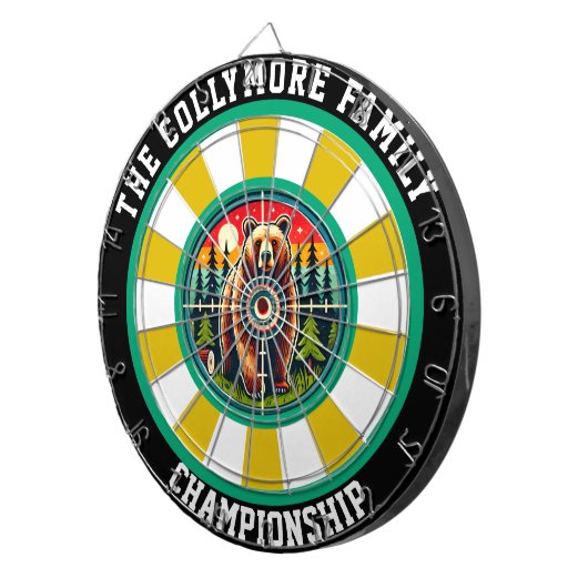 Grizzly Target Overlay-ontwerp Dartbord (Voorkant Rechts)