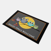 Grizzly Uil Familie Halloween Deurmat (Schuin)