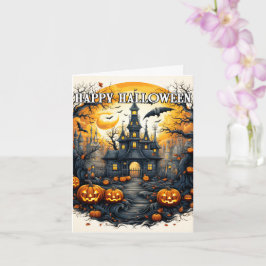 Grizzly Verschrikkelijke Halloween Spokenhuis Kaart