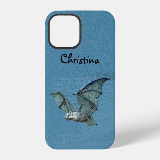 Grizzly Vliegende Blauwe Vleermuis Witte Gezichtsv iPhone Hoesje (Achterkant)